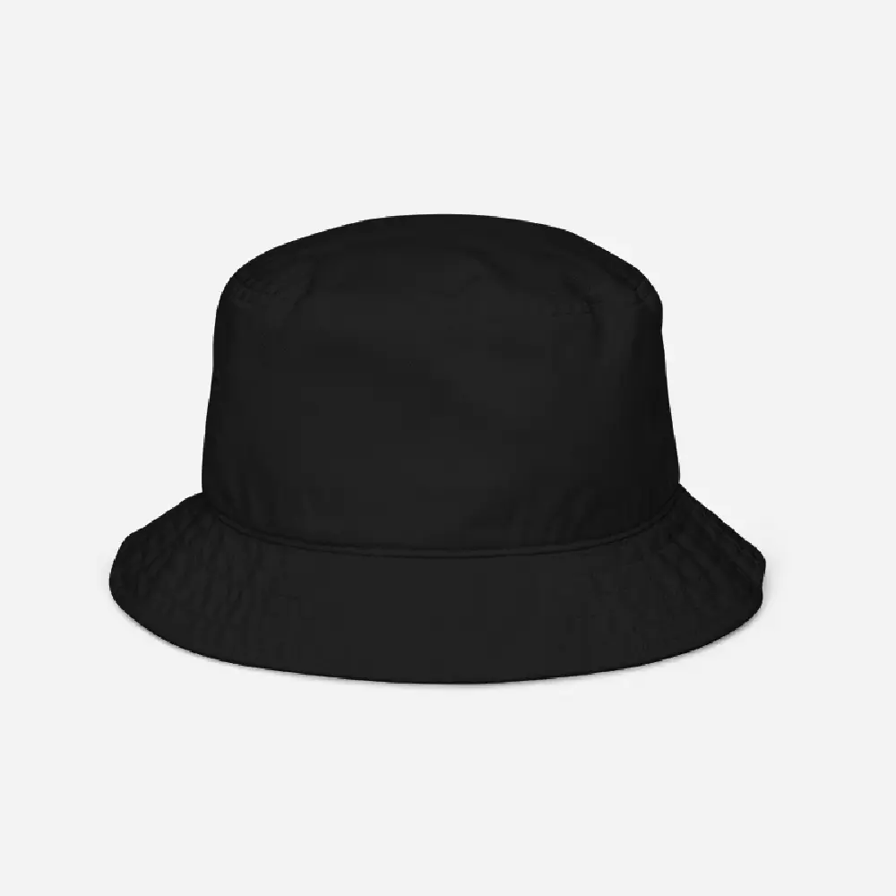 chapeau bob noir personnalisé