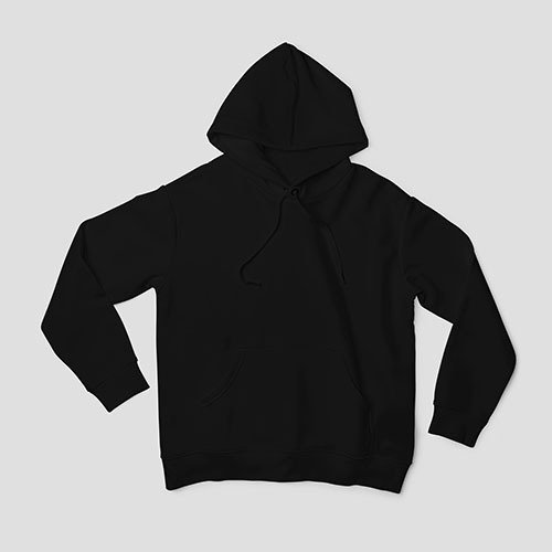 Sweat-shirt Avec Capuche noir Personnalisé