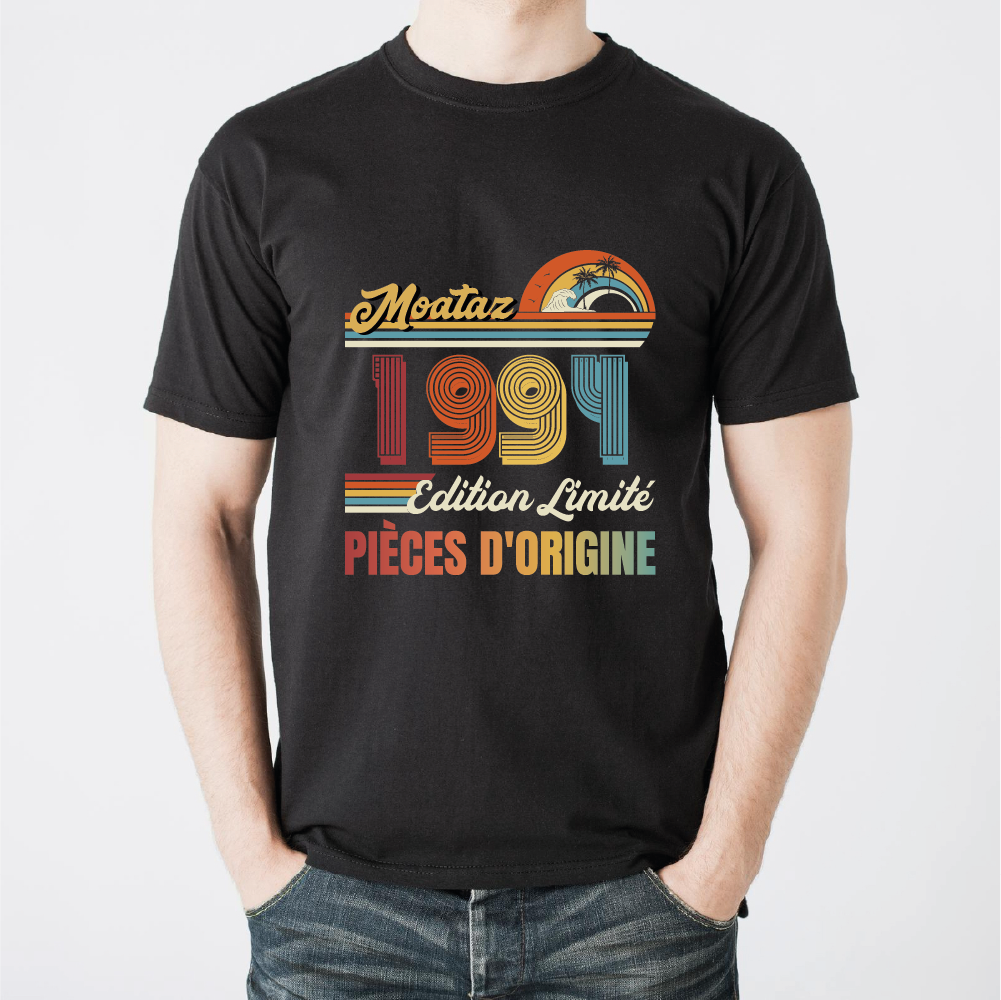 T-shirt Personnalisé Anniversaire Pièces  d'origine