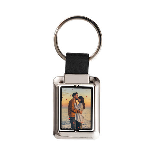 Porte-clés Rectangulaire Rotatif Personnalisé