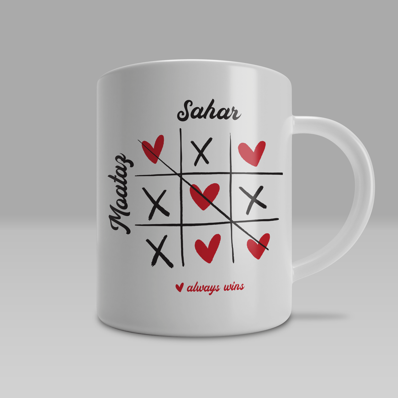 Mug Tic Tac Toe Personnalisé